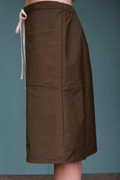 Mary Skirt in Khaki Cotton