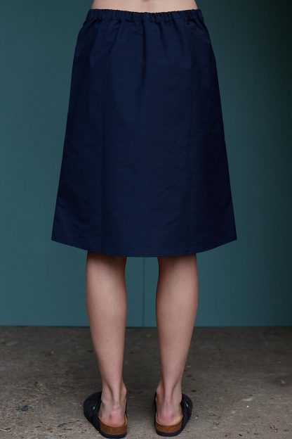 Mary Skirt in Navy Cotton
